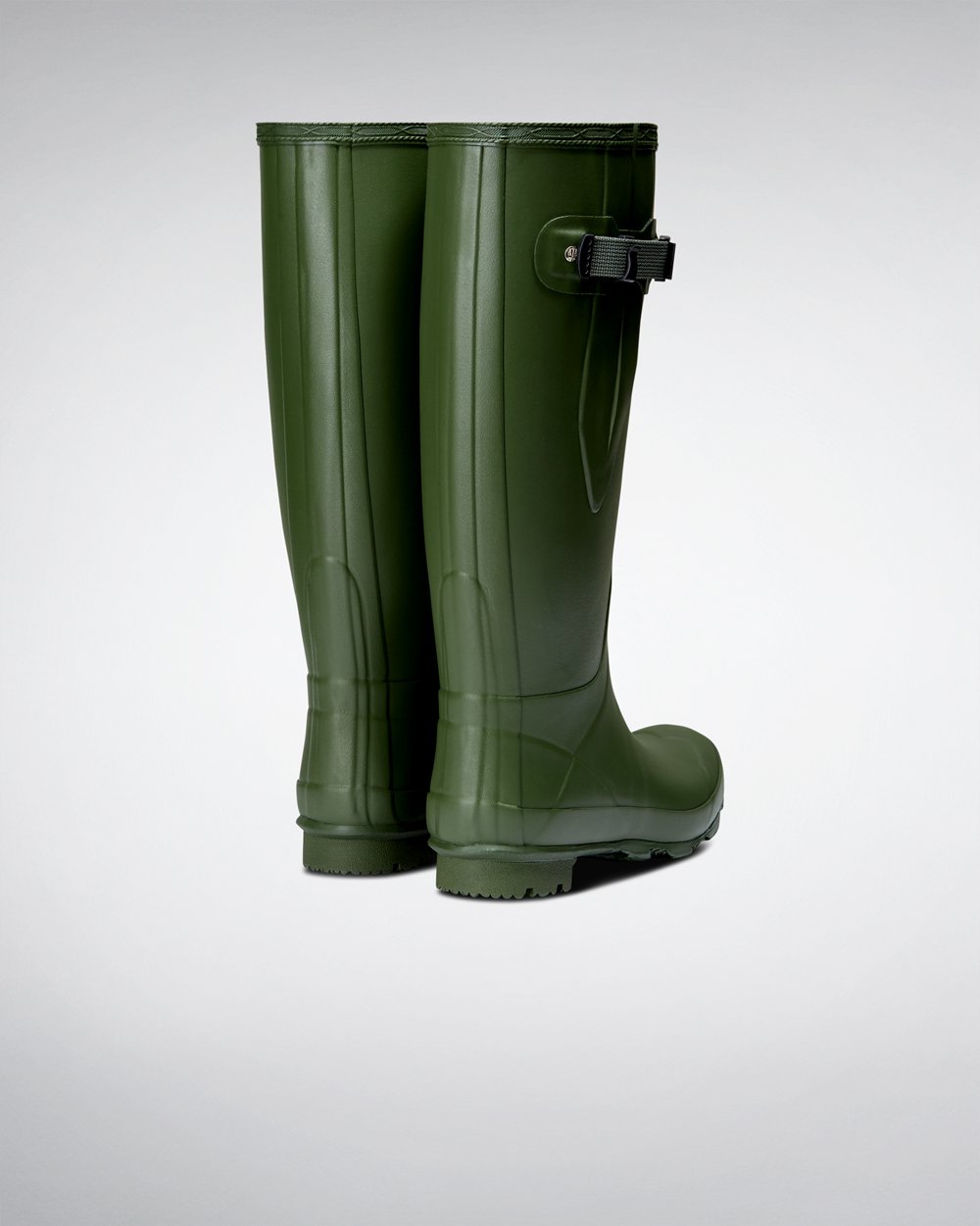 Hunter Norris Field Wide Fit Rain Boots - For Sale Cheap Womens Green - NLSEFQ837